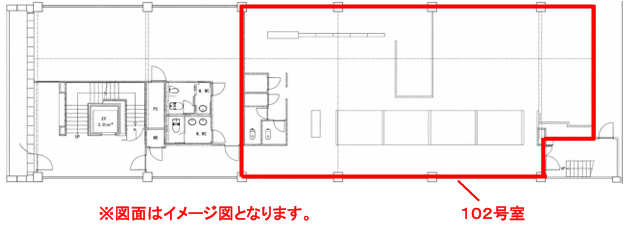 中央区南船場1丁目12-26のM+ Minami-semba 室内