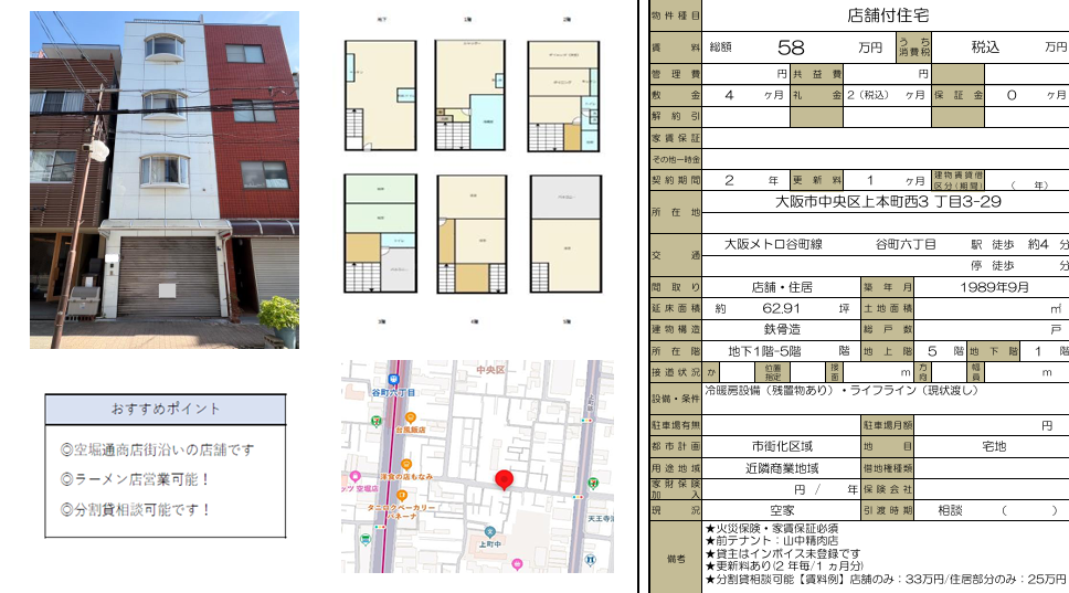 大阪市中央区上本町西一棟店舗の写真2